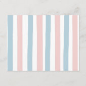 冬の動物の性別が雪の結晶を明らかにするアドバイスカード エンクロージャーカード (裏面)