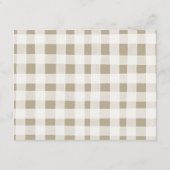 冬の動物の性別が雪の結晶を明らかにするアドバイスカード エンクロージャーカード (裏面)