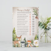 冬の動物の森のママまたはパパのゲーム (スタンド正面)