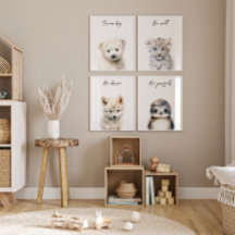 冬の動物の赤男女兼用ちゃんシャワーギフト