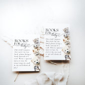 冬の動物の赤男女兼用ちゃんシャワー エンクロージャーカード