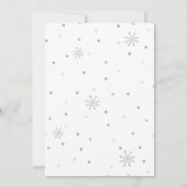 冬の動物の赤男女兼用ちゃんシャワー サンキューカード (裏面)