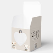 冬の動物の赤男女兼用ちゃんシャワー フェイバーボックス (オープン)