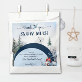 冬の動物の鳥の雪ありがとうございます フェイバーバッグ