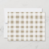 冬の動物ジェンダーが彼または彼女のウッドランドThaを明らかにする サンキューカード (裏面)