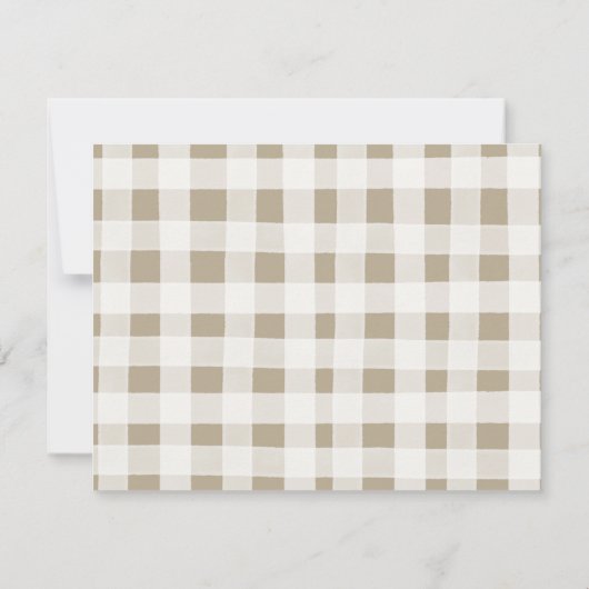 冬の動物ジェンダーが彼または彼女のウッドランドThaを明らかにする サンキューカード (裏面)