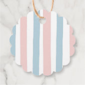 冬の動物ジェンダーが雪片を明かす フェイバータグ (裏面)