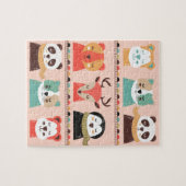 冬の動物ジグソーパズル ジグソーパズル (横)