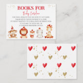 冬の動物，ベビーの本，図書館 エンクロージャーカード (正面/裏面)