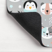 冬の動物 マウスパッド (コーナー)