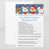 冬の動物 赤ちゃんの歓迎会 どれくらい知ってる？ (正面/裏面)