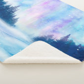 冬の北の光 シェルパブランケット (3/4)