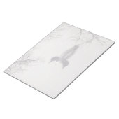 冬の北の湖で一般的なルーンの泳ぎ ノートパッド (アングル)