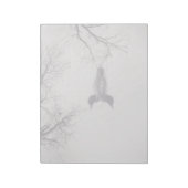 冬の北の湖で一般的なルーンの泳ぎ ノートパッド (回転)