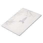 冬の北の湖で一般的なルーンの泳ぎ ノートパッド (アングル)