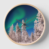 冬の北ライト 壁時計 (正面)