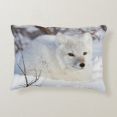 冬の北極キツネ アクセントクッション (裏面)