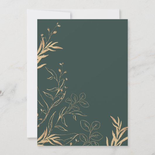 冬の北極動物の男女兼用ベビー散布 招待状 (裏面)