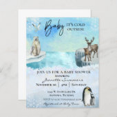 冬の北極動物ベビー外は冷たい (正面/裏面)