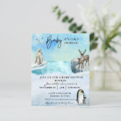 冬の北極動物ベビー外は冷たい (スタンド正面)