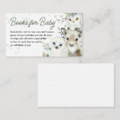 冬の北極動物赤ちゃんシャワーベビー エンクロージャーカード (正面/裏面)