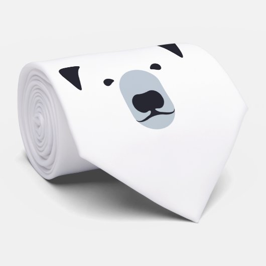 冬の北極熊  ネクタイ (ロール)