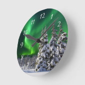 冬の北照   ラウンド壁時計 (傾斜)