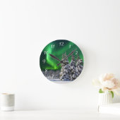 冬の北照   ラウンド壁時計 (ホーム)