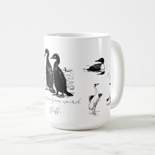 冬の南へ 面白い コーヒーマグカップ (正面右)