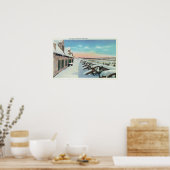 冬の南プラットフォームの表示 ポスター (キッチン)