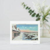 冬の南プラットフォームの表示 ポストカード (スタンド正面)