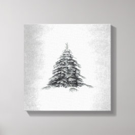 冬の印象のミニマリズムモダンアート キャンバスプリント