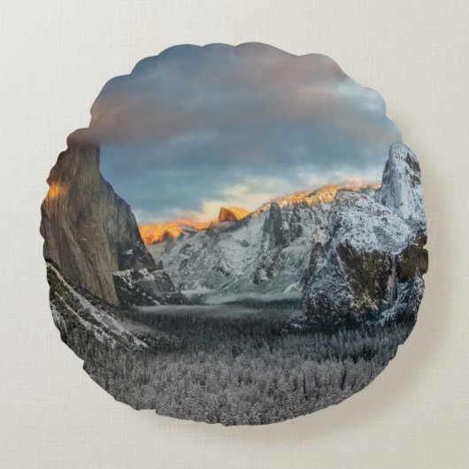 冬の印 ラウンドクッション (正面)