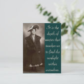 冬の厳しさが私たちに教えるもの、それは... ポストカード (スタンド正面)