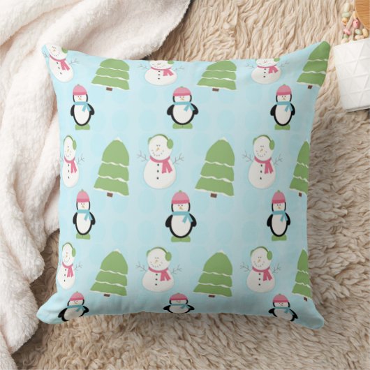 冬の友人 クッション (ブランケット)