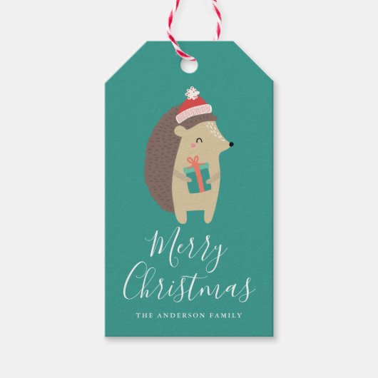 冬の友人 |ハリネズミの休日 ギフトタグ (正面)
