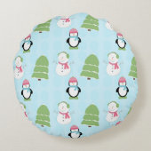 冬の友人 ラウンドクッション (裏面)