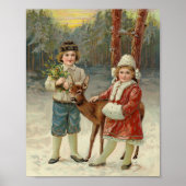 冬の友人 | ヴィンテージクリスマス ポスター (正面)