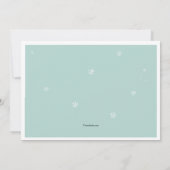 冬の友達の写真招待状 招待状 (裏面)