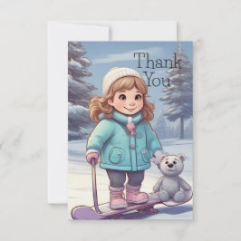 冬の友達 サンキューカード