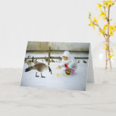 冬の友 カード (黄色い花)