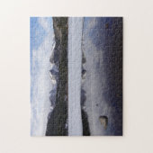 冬の反射スプラハレイクロッキームントンナテルパーク ジグソーパズル (縦)