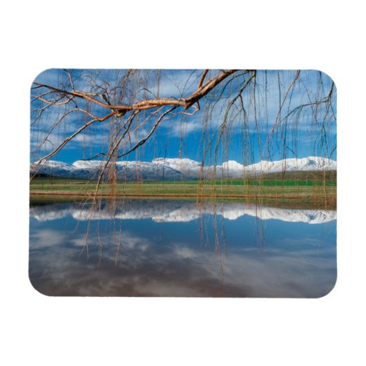 冬の反射セレス、ボラン地区 マグネット (横)