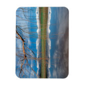 冬の反射セレス、ボラン地区 マグネット (縦)