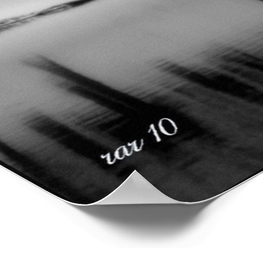 冬の反射 ポスター (角)