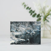 冬の反射Royalston、マサチューセッツ ポストカード (スタンド正面)