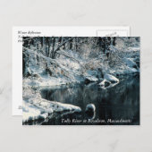 冬の反射Royalston、マサチューセッツ ポストカード (正面/裏面)
