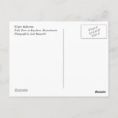 冬の反射Royalston、マサチューセッツ ポストカード (裏面)