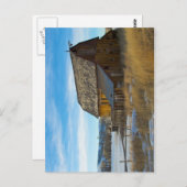 冬の古い木納屋 ポストカード (正面/裏面)