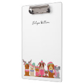 冬の名の可愛い犬 クリップボード (左)